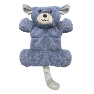 The Humane Society 10" Plush Dog Toy with 6 Squeakers in Blue